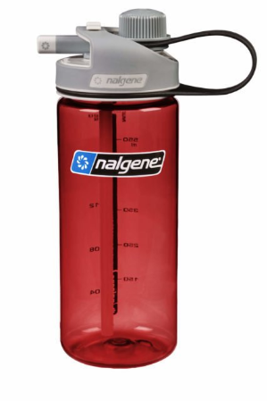 Nalgene MultiDrink, Red /Gray Cap Tritan Suluk