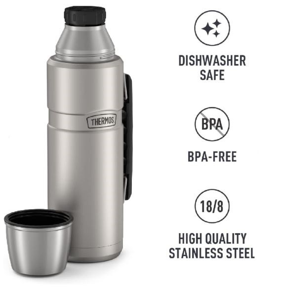 THERMOS%20SK2010%20STAINLESS%20KING%20LARGE%20MATTE%20STAINLESS%20STEEL%201.2%20LT.%20163963-AK%20’’ORGINIAL’’